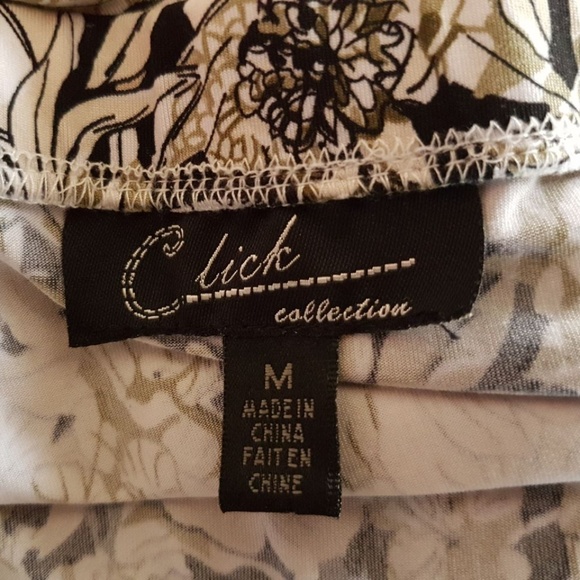 Click Collection Long Sleeveless Dress Floral sz M - Picture 2 of 6